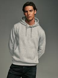AUSSIE VIBE CLOTHING #4413 Grey Regular Fit Rich Jersey Fabric Hoodie